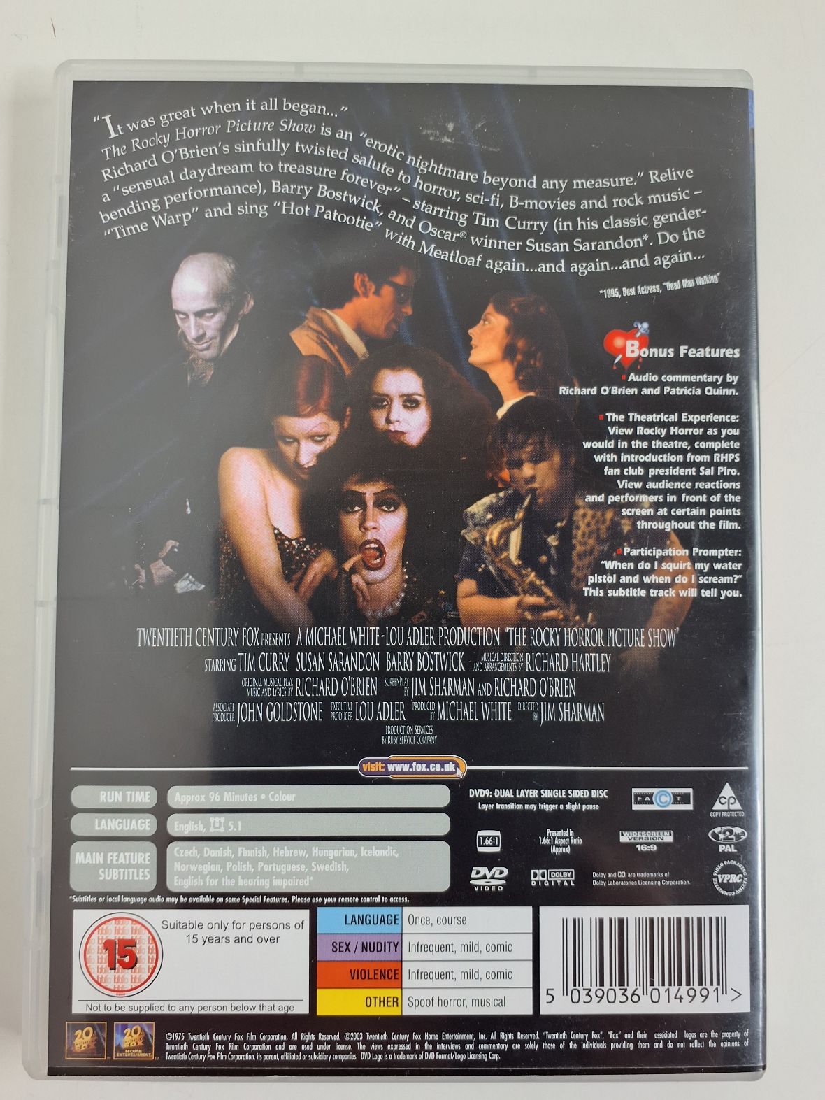 Dvd The Rocky Horror Picture Show